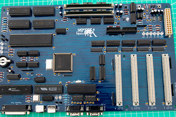 Back view of the PCB